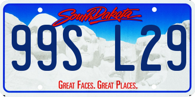 SD license plate 99SL29