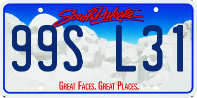 SD license plate 99SL31