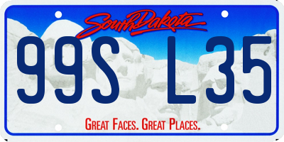 SD license plate 99SL35