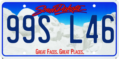 SD license plate 99SL46