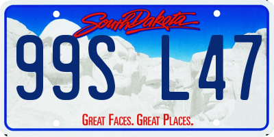 SD license plate 99SL47