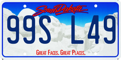 SD license plate 99SL49