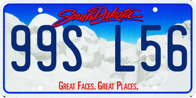SD license plate 99SL56