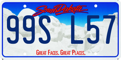 SD license plate 99SL57