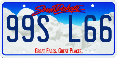 SD license plate 99SL66