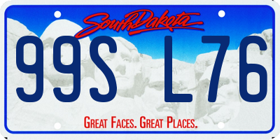 SD license plate 99SL76