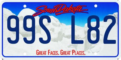 SD license plate 99SL82