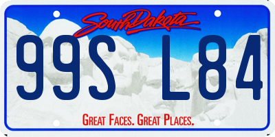 SD license plate 99SL84