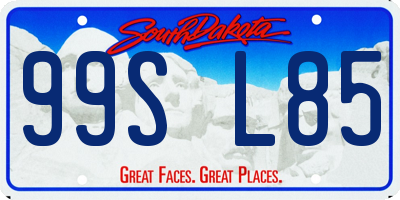 SD license plate 99SL85
