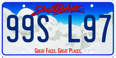 SD license plate 99SL97