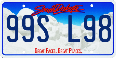 SD license plate 99SL98