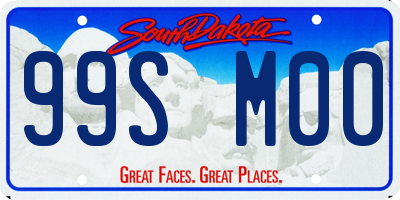 SD license plate 99SM00