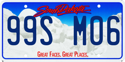 SD license plate 99SM06