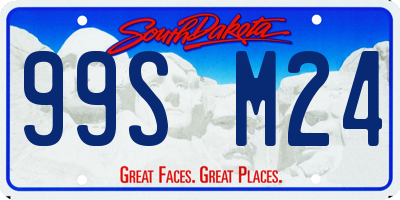SD license plate 99SM24