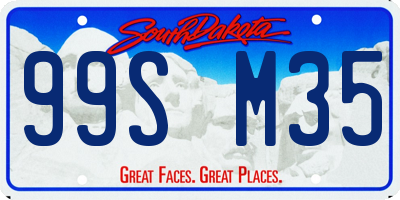 SD license plate 99SM35