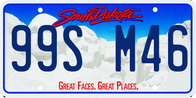 SD license plate 99SM46