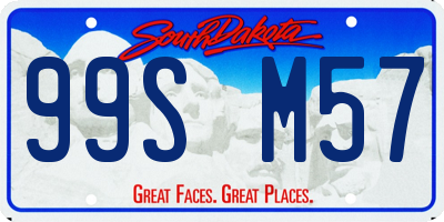 SD license plate 99SM57