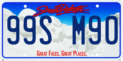 SD license plate 99SM90