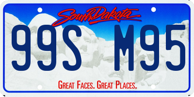 SD license plate 99SM95