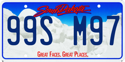 SD license plate 99SM97