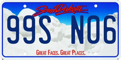 SD license plate 99SN06