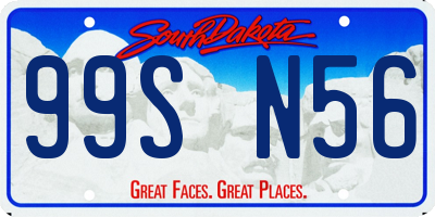 SD license plate 99SN56