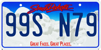 SD license plate 99SN79