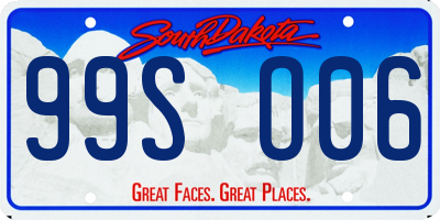 SD license plate 99SO06