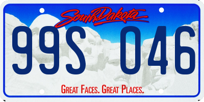 SD license plate 99SO46