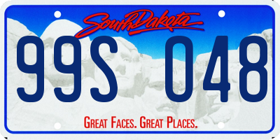 SD license plate 99SO48