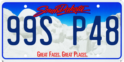 SD license plate 99SP48
