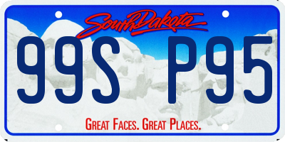 SD license plate 99SP95