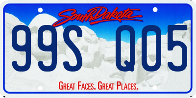 SD license plate 99SQ05