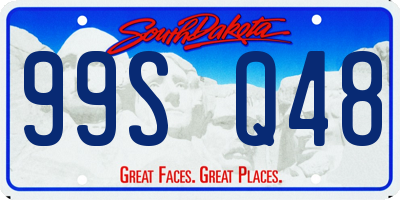 SD license plate 99SQ48
