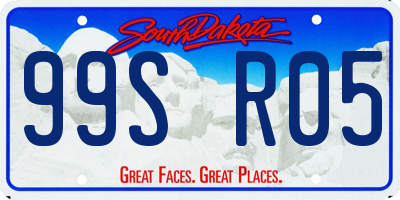 SD license plate 99SR05