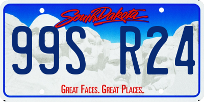 SD license plate 99SR24