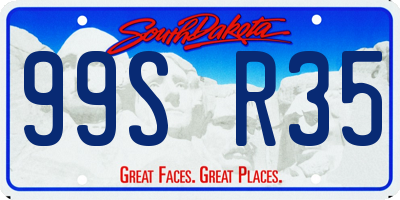 SD license plate 99SR35
