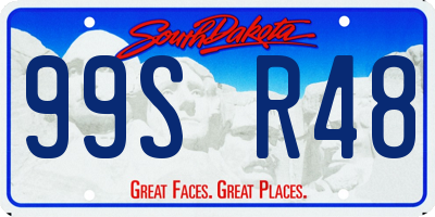 SD license plate 99SR48