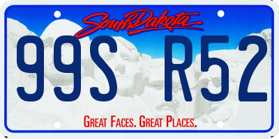 SD license plate 99SR52