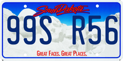 SD license plate 99SR56