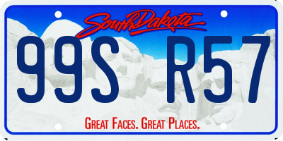 SD license plate 99SR57