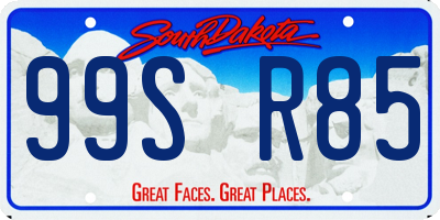 SD license plate 99SR85