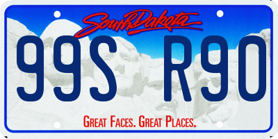 SD license plate 99SR90