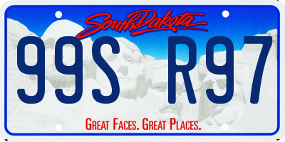 SD license plate 99SR97