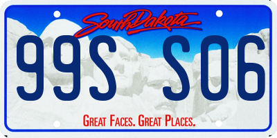 SD license plate 99SS06