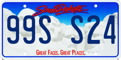 SD license plate 99SS24