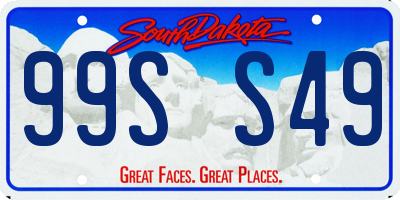 SD license plate 99SS49