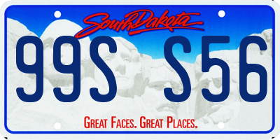 SD license plate 99SS56