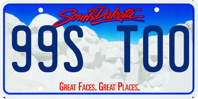 SD license plate 99ST00