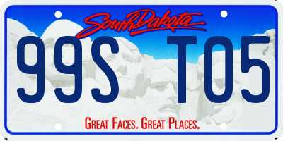 SD license plate 99ST05